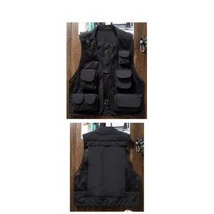 Zipper Front Black Safety Vest 4