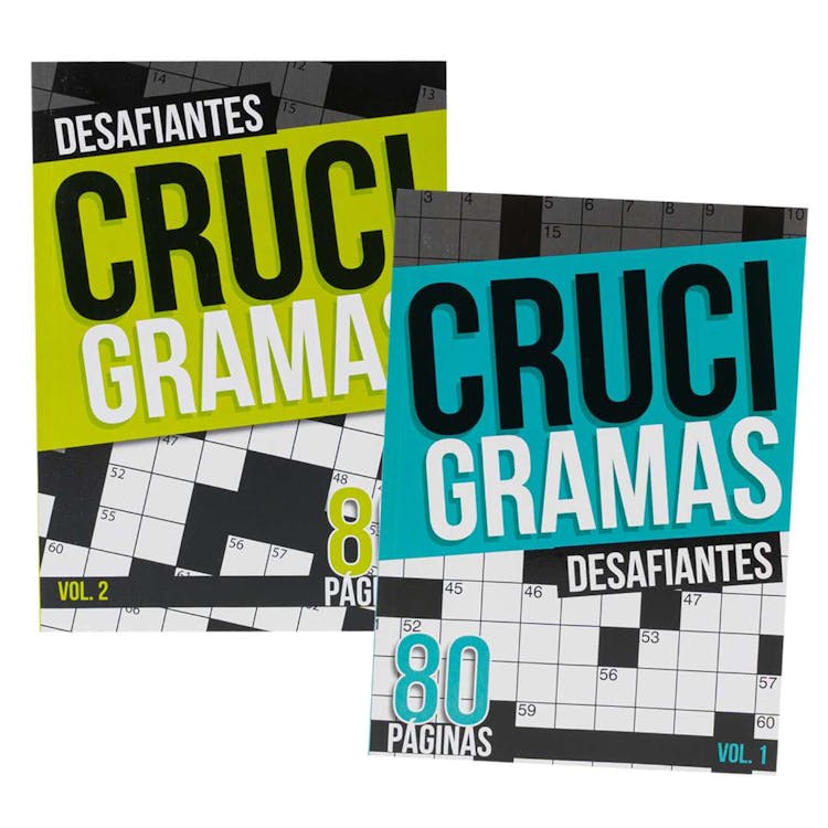 Spanish Crossword Puzzle Book II - 80 Pages Two Titles 2