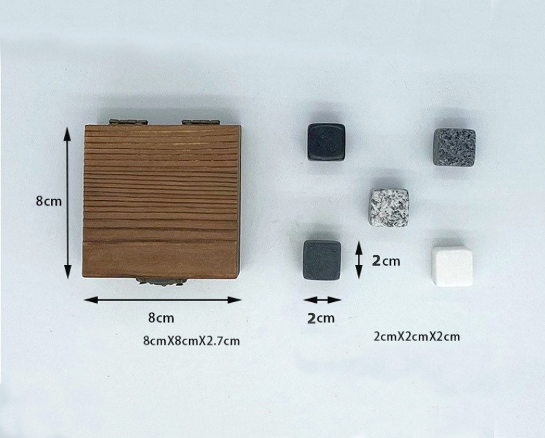 Stone Whiskey Ice Cube Set 4