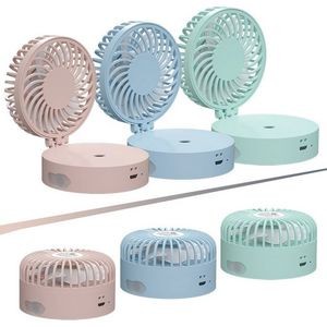 Handheld Spray Humidifier Glowing Usb Fan 2