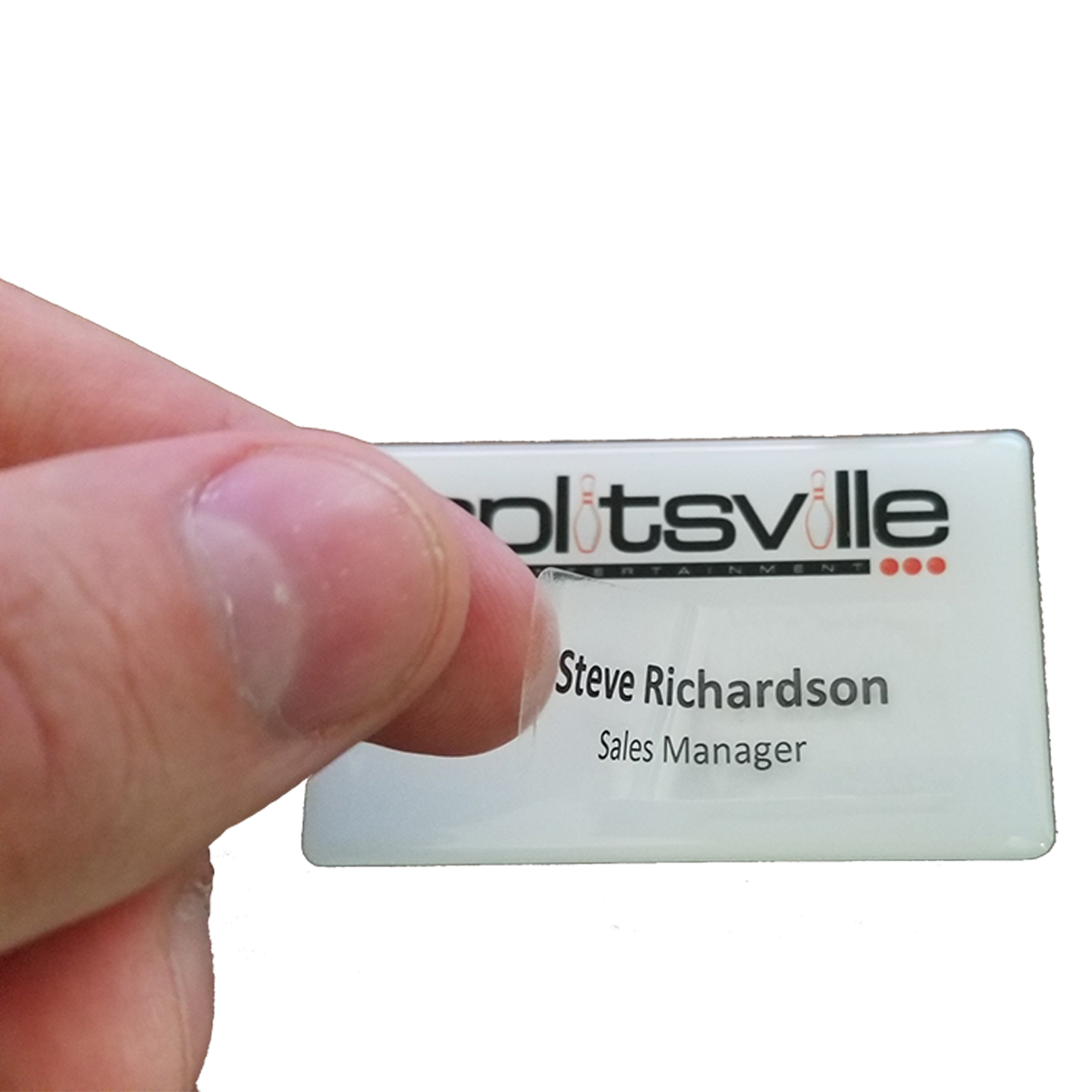 Magnetic Promo / Button / Name Badge with custom shape from 3.1 - 4 Sq. In. 5