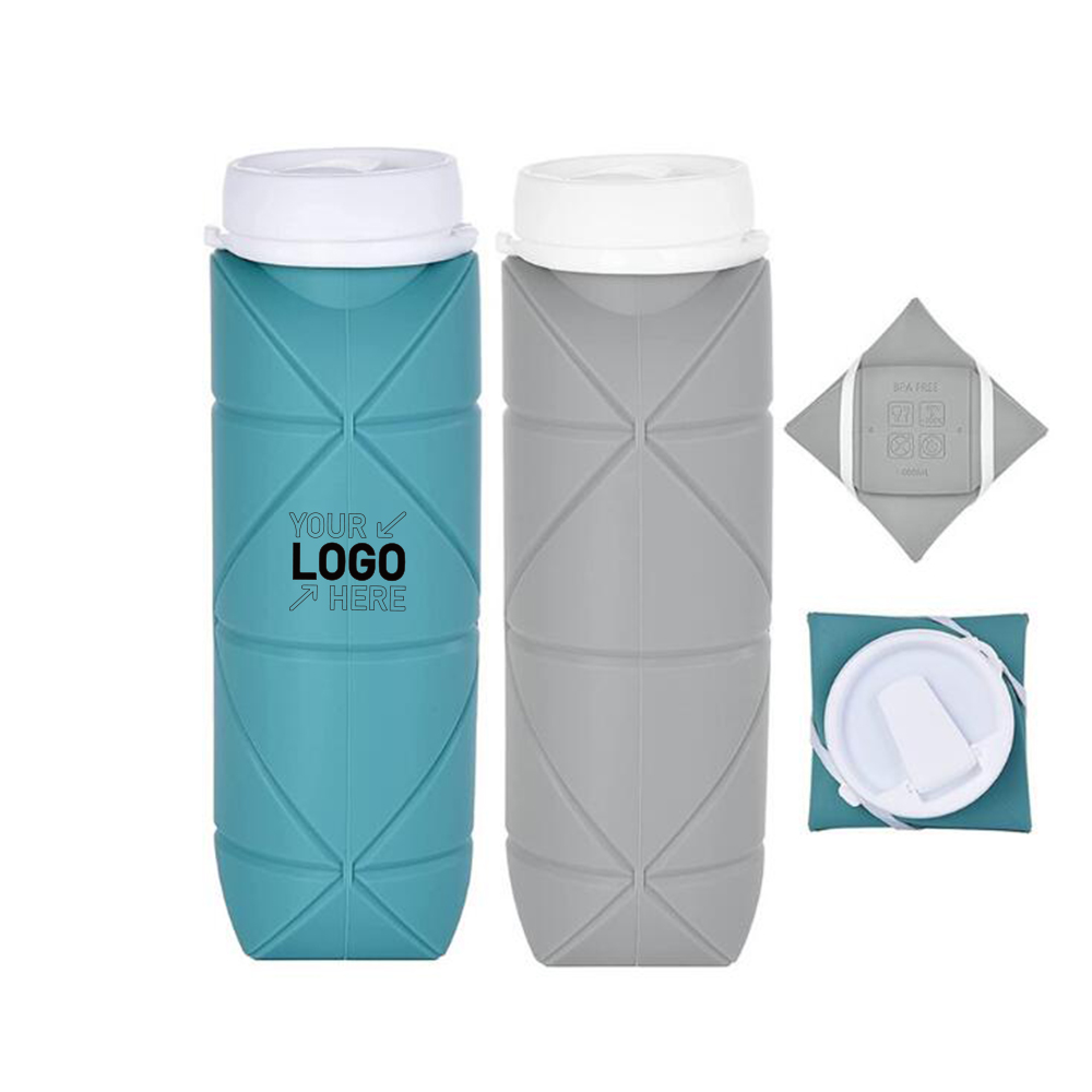 20oz Silicone Foldable Travel Sports Botttle 2