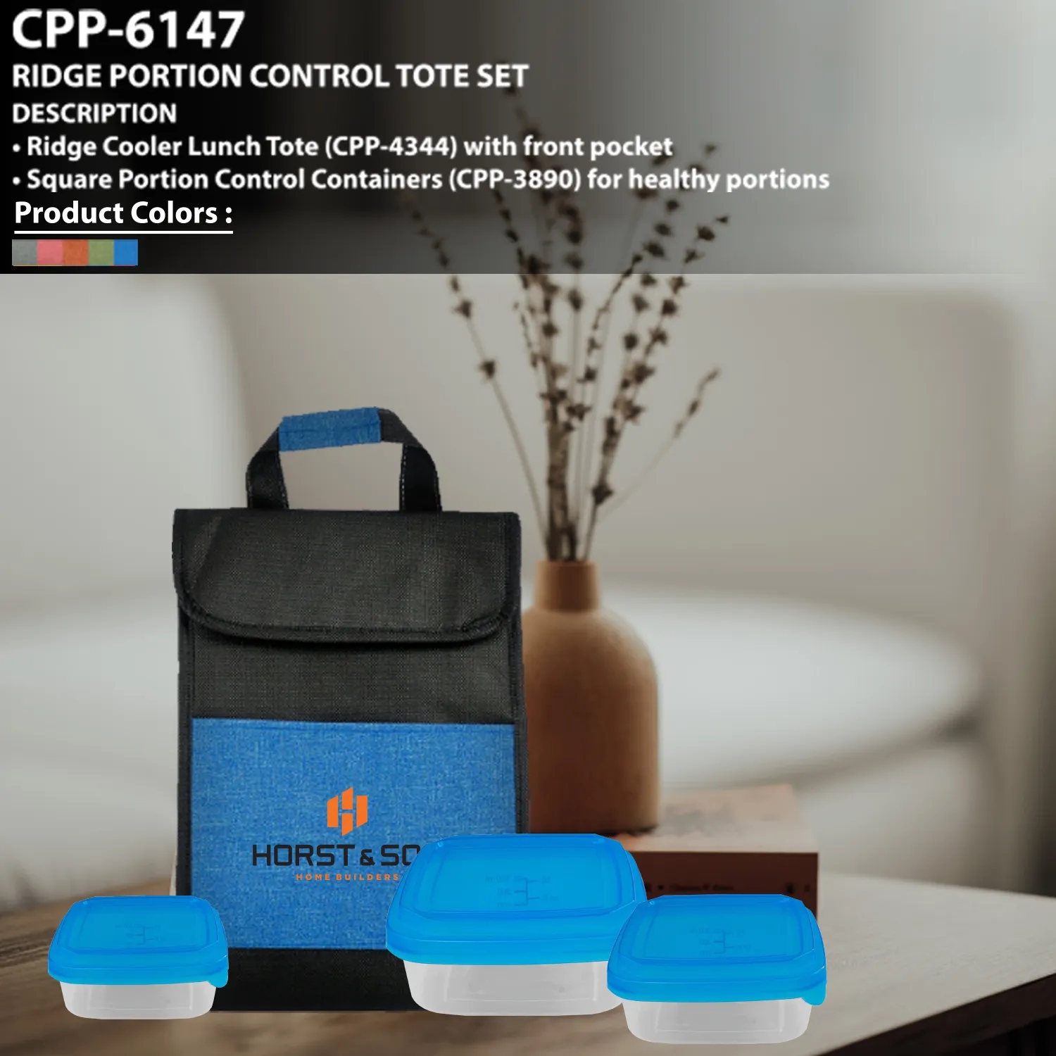 Ridge Portion Control Tote Set 9