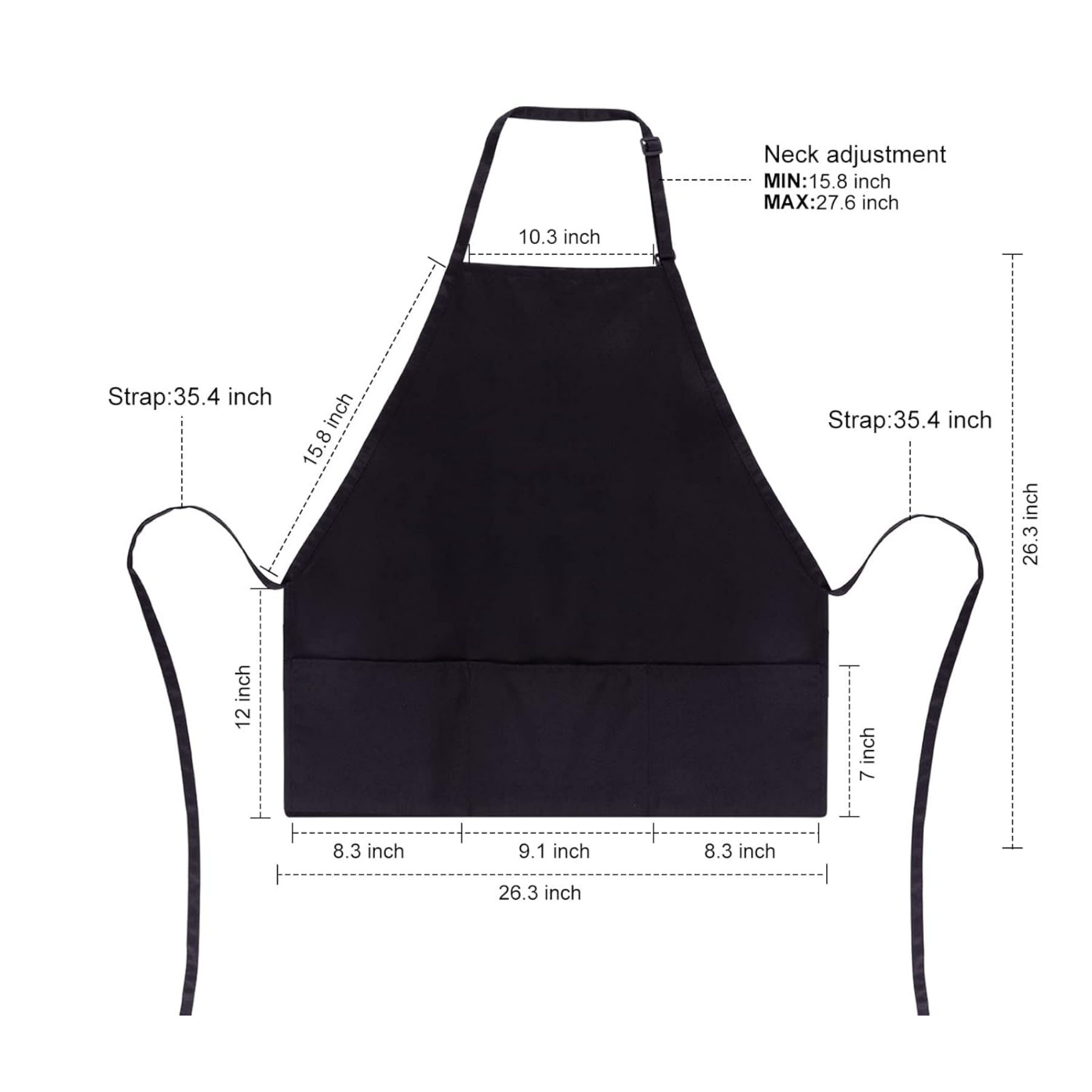 Adjustable Kitchen Bib Apron 6
