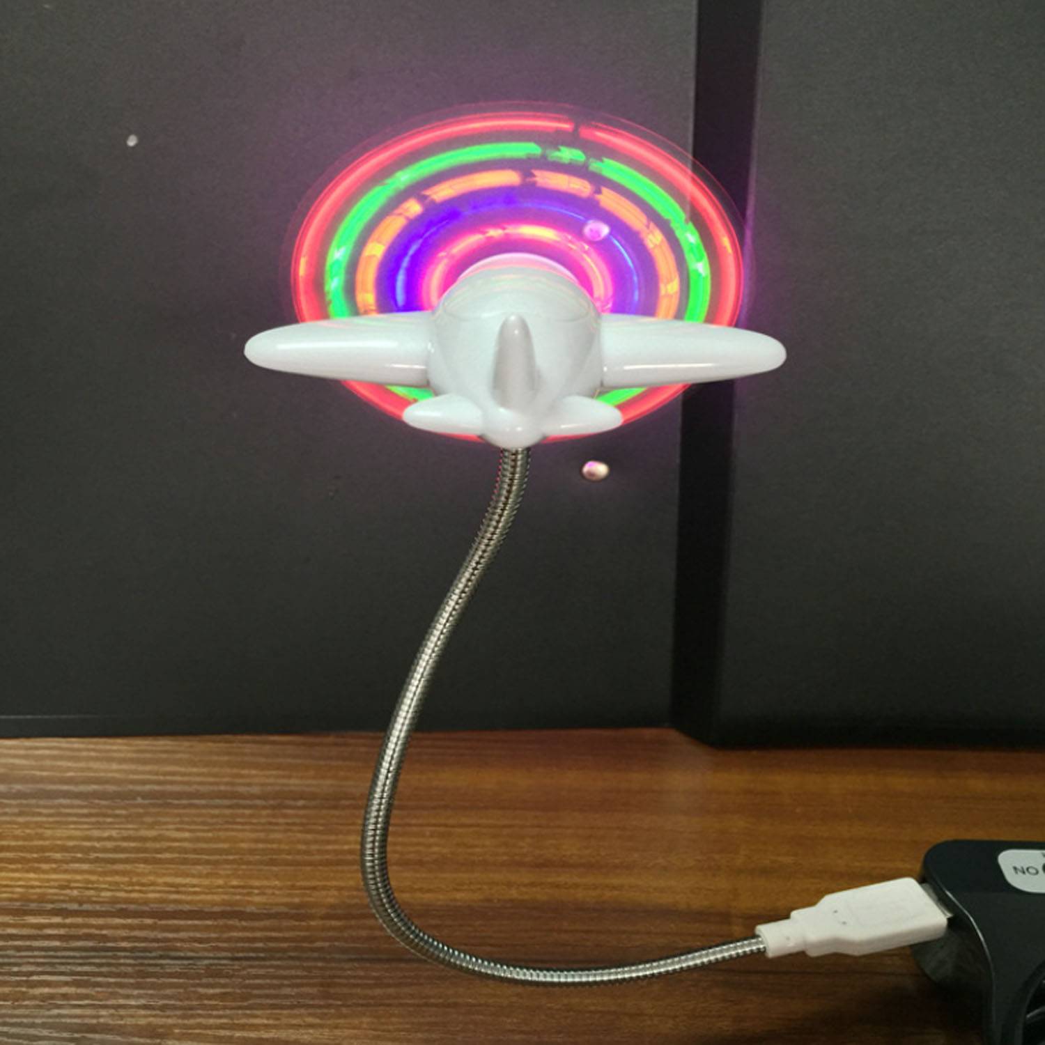 Fun LED Display USB Fan - Flexible & Portable 8