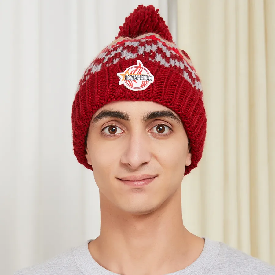 Adorn Acrylic Beanies w/ Pom 10