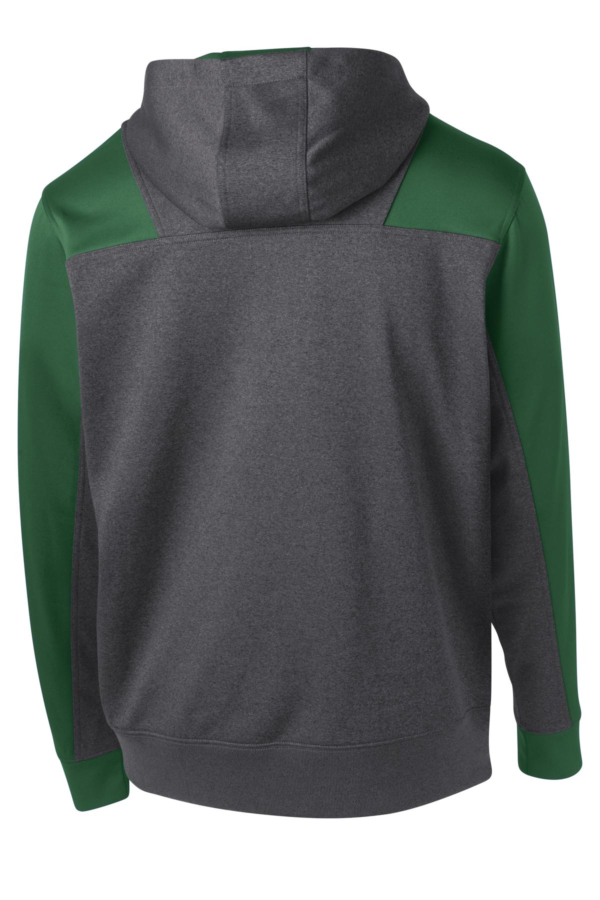 Sport-Tek Tech Fleece Colorblock 1/4-Zip Hooded Sweatshirt. ST249, custom hoodie or sweatshirt with logo imprint 56