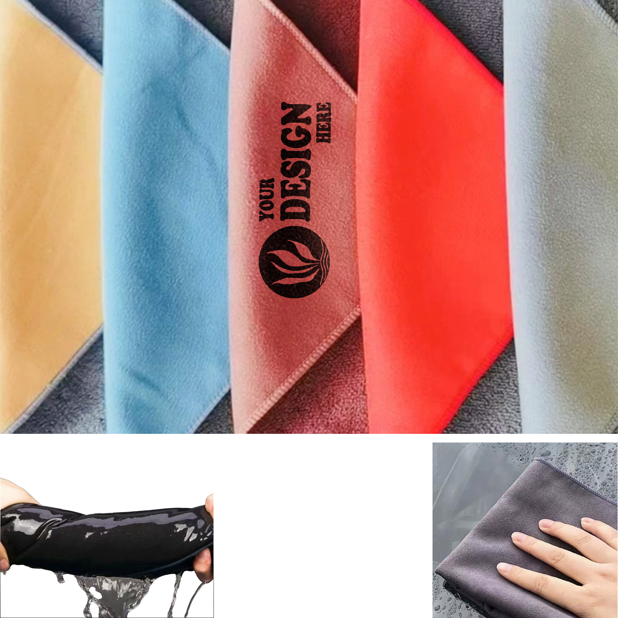 Suede Microfiber Car Cleaning Towel 2
