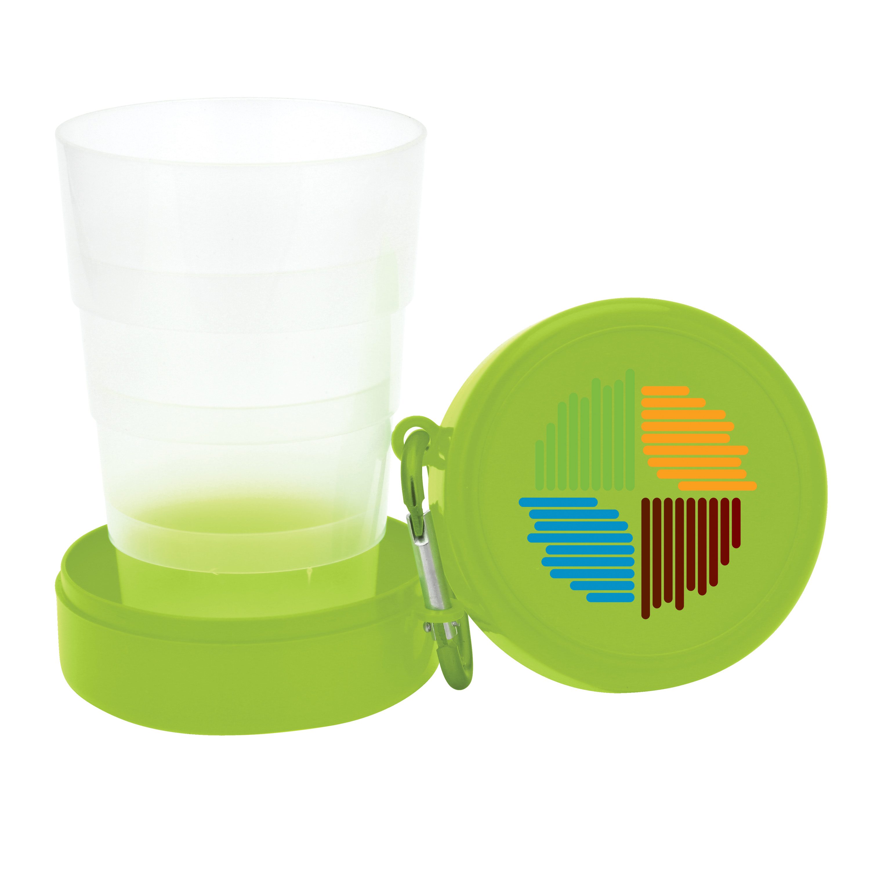 6 Oz. Pop-Up Collapsible Cup w/Carabiner 7