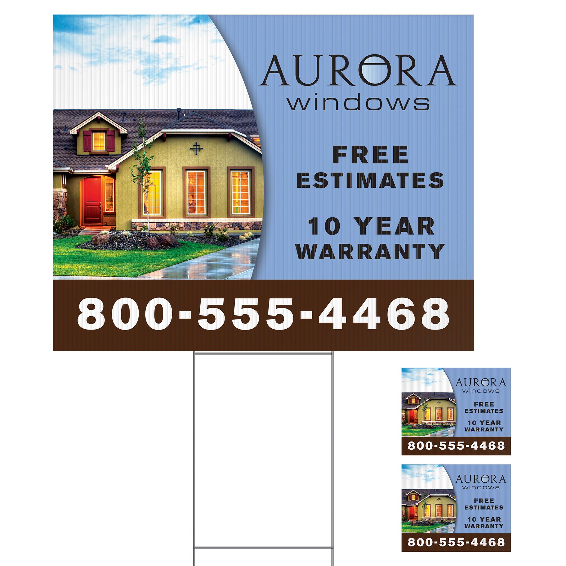 Large Corrugated Yard Sign - Full Color - 2 Sides 7