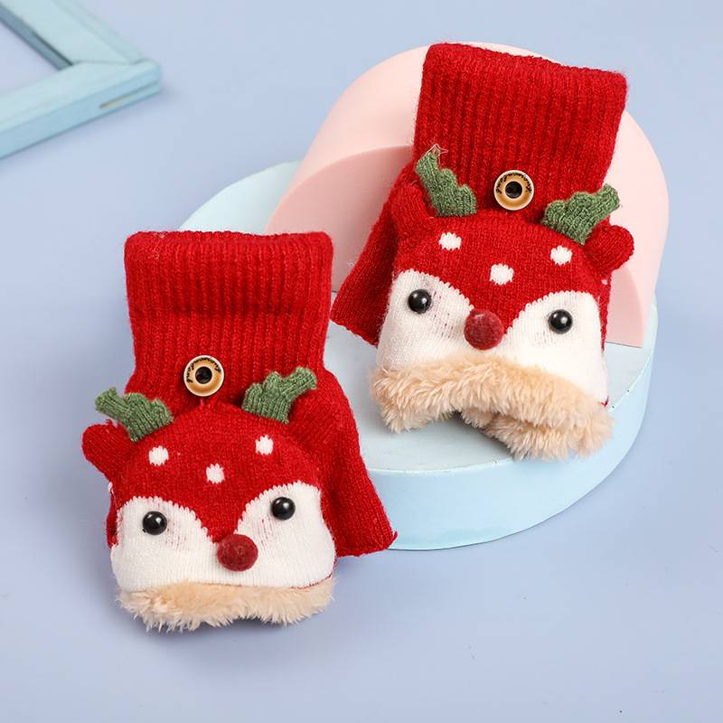 Children's Outdoor Flip-Top Warm Gloves 5