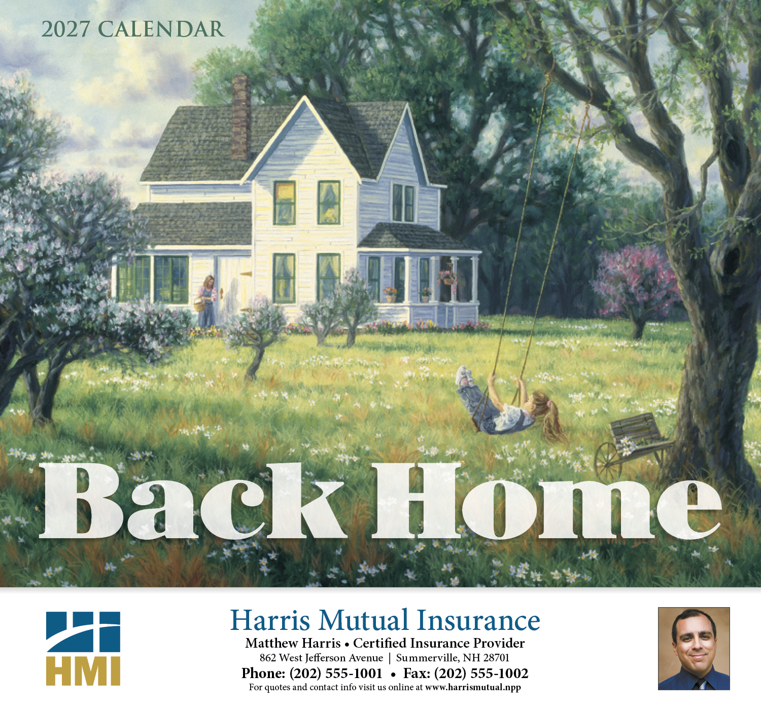 HotLine® Products Back Home Appointment Calendar - Stapled 22
