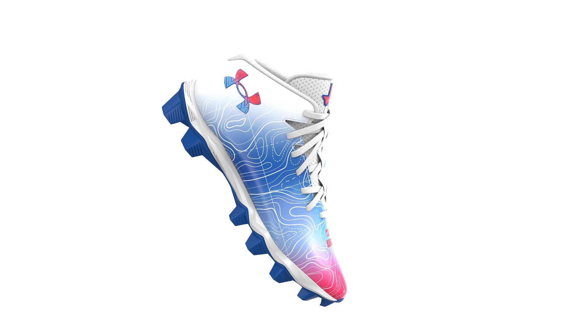 Boys' UA Spotlight Franchise 4 RM TX Jr. Football Cleats  1