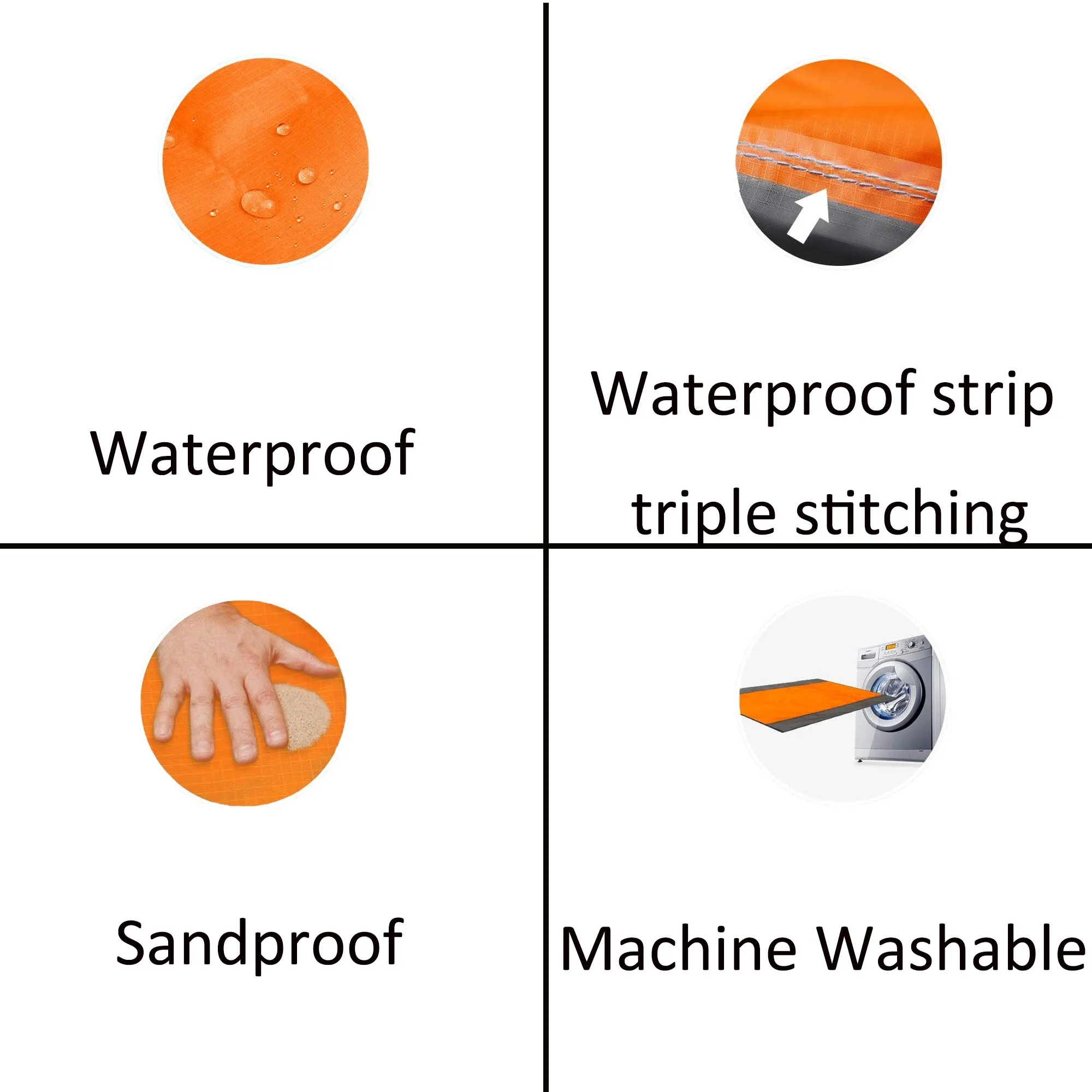 Beach Blanket - Lightweight Sand-resistant 5