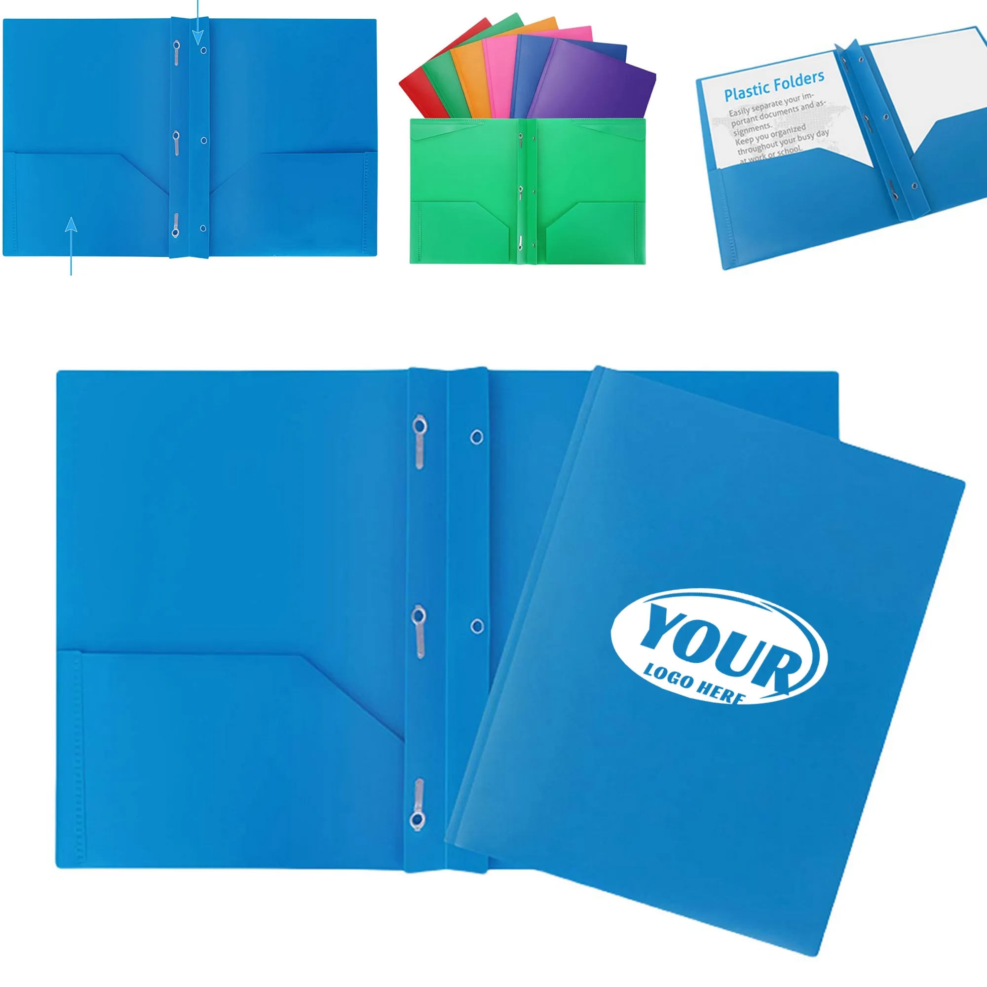 3 Hole Punch Folders With 2 Pockets