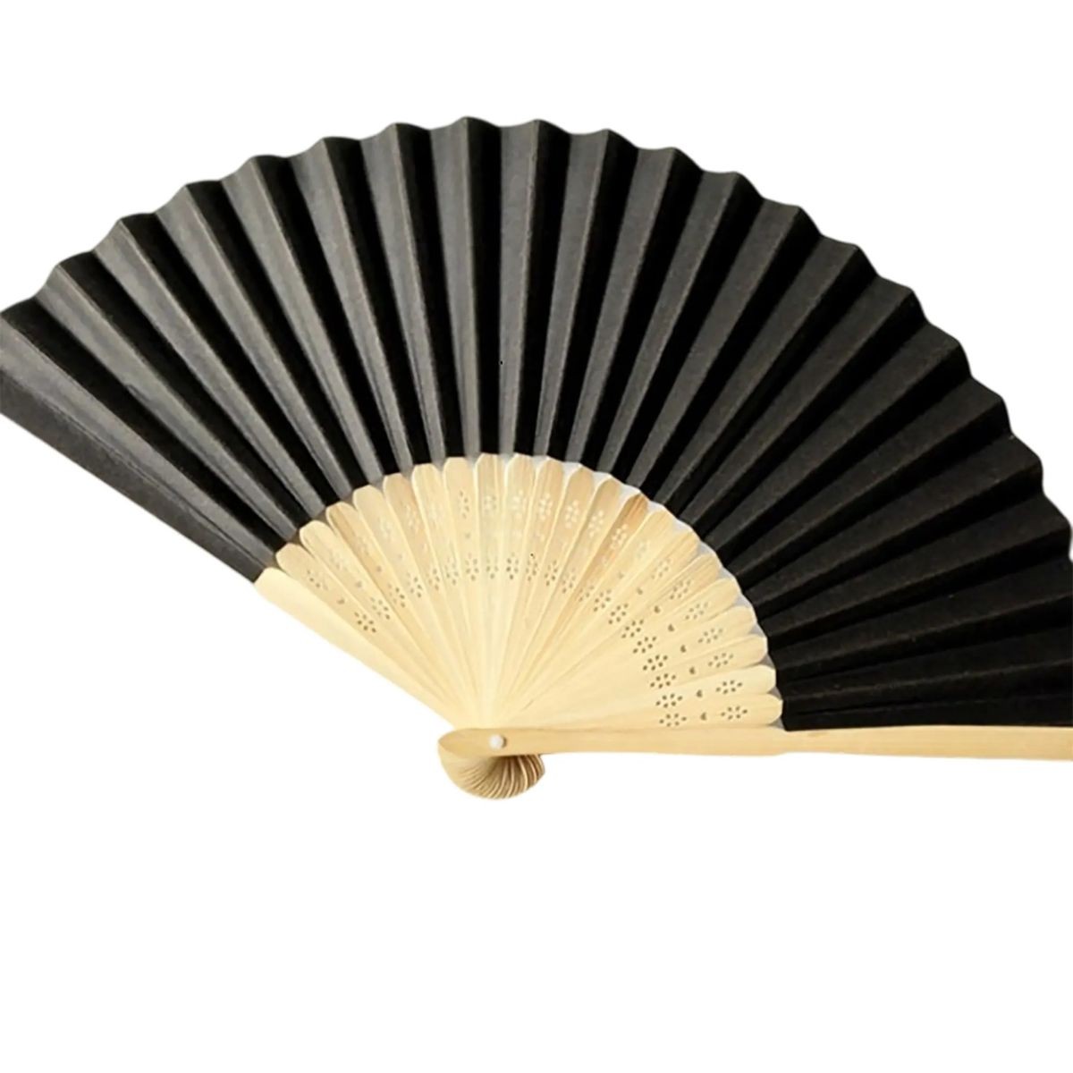 14.96 Inch Paper Fan with Bamboo Frame Lightweight Design 3