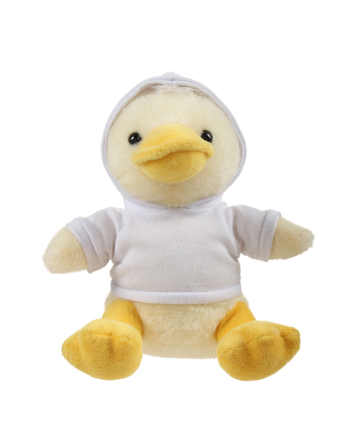 Soft Plush Sitting Duck wearing a Hoodieoodie 4