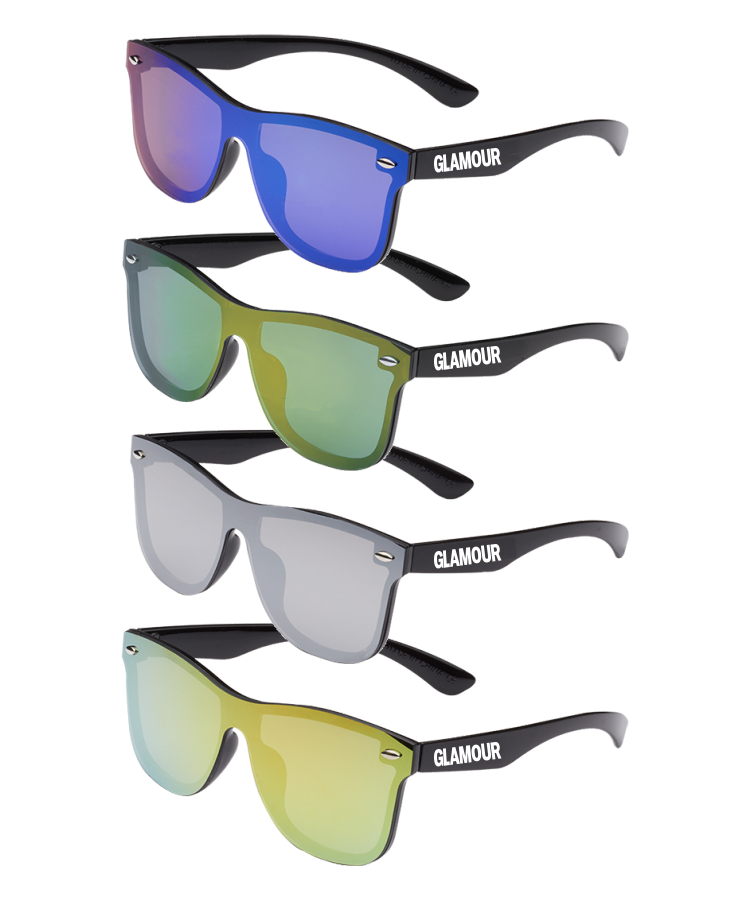 Unique Mirrored Malibu Sunglasses 2