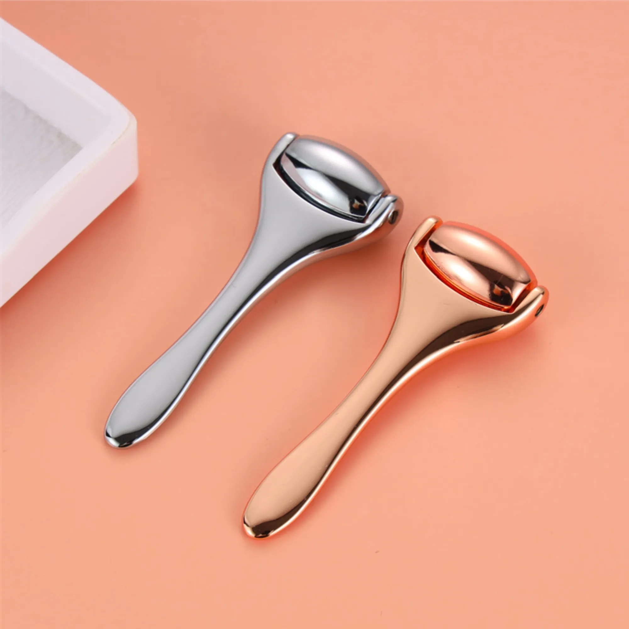 Metal Facial Massage Roller Skincare Tool Eye Massager 2