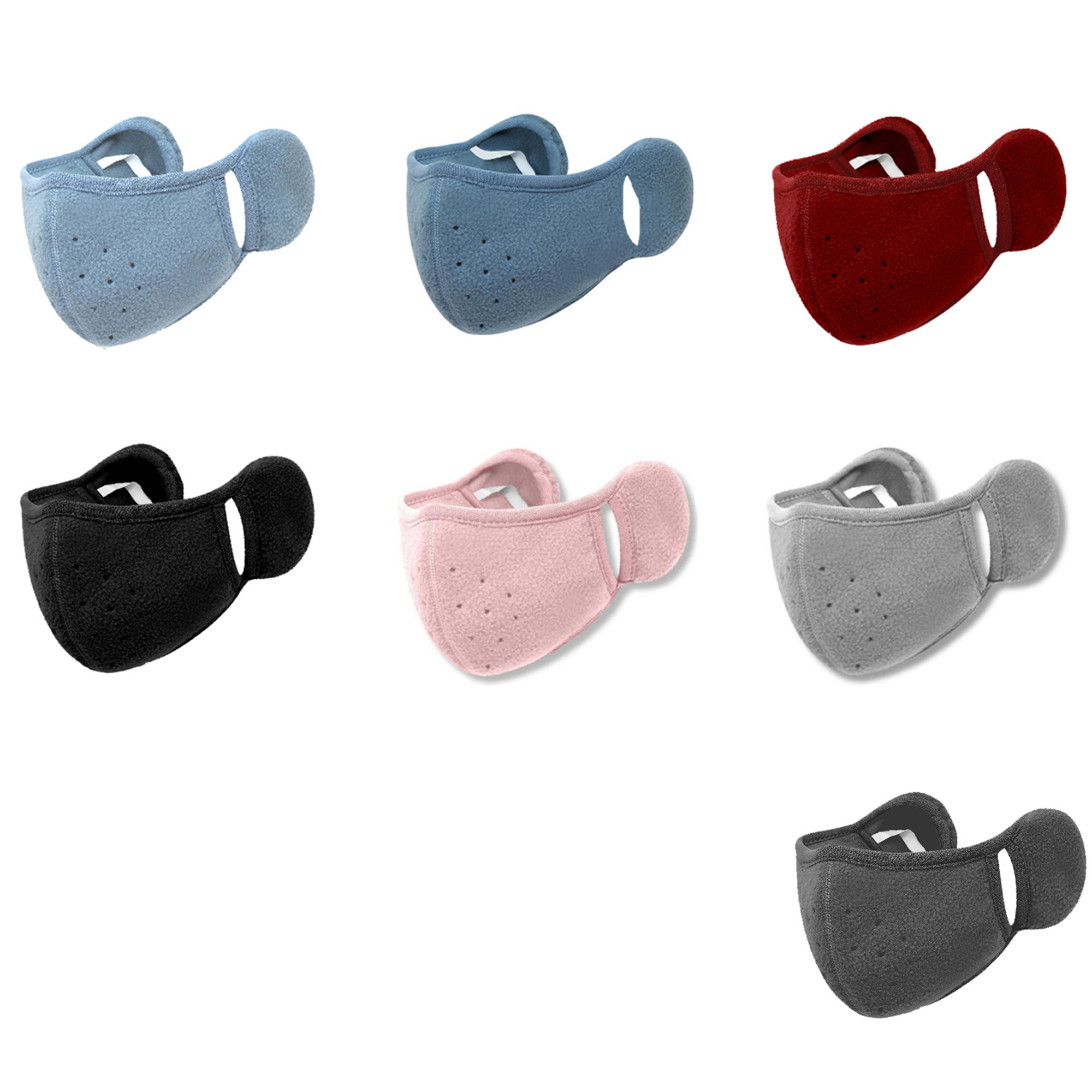 Winter Fleece Ear Face Warmer Breathable 3