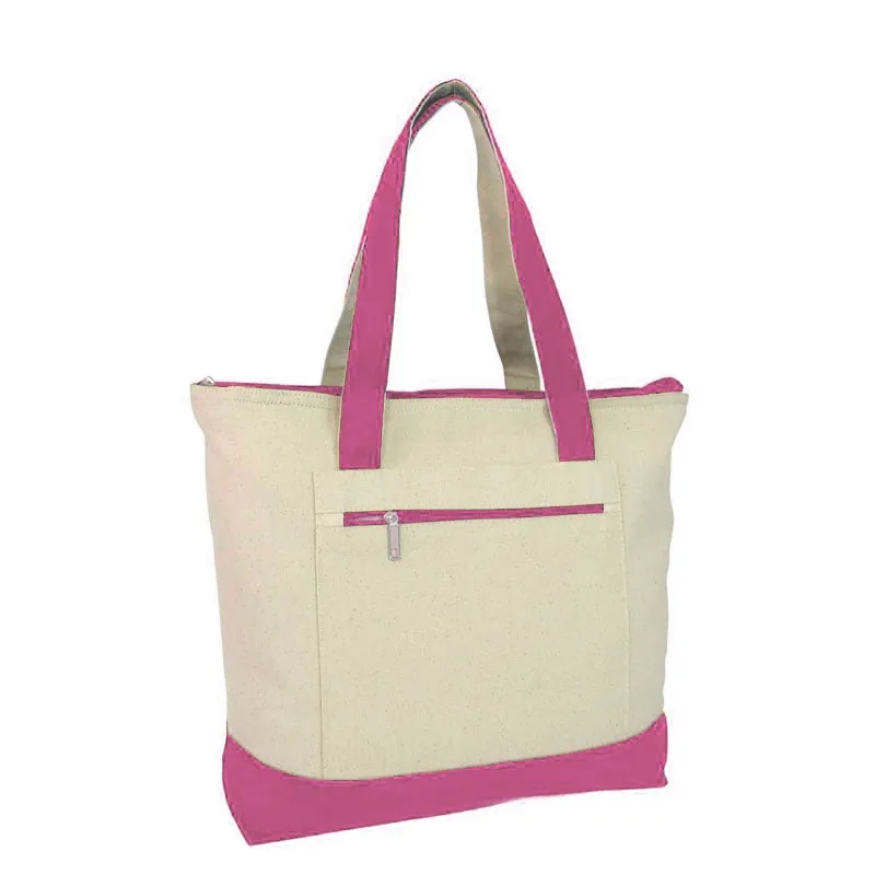 Large Heavy Reusable Zippered Tote Bags 3
