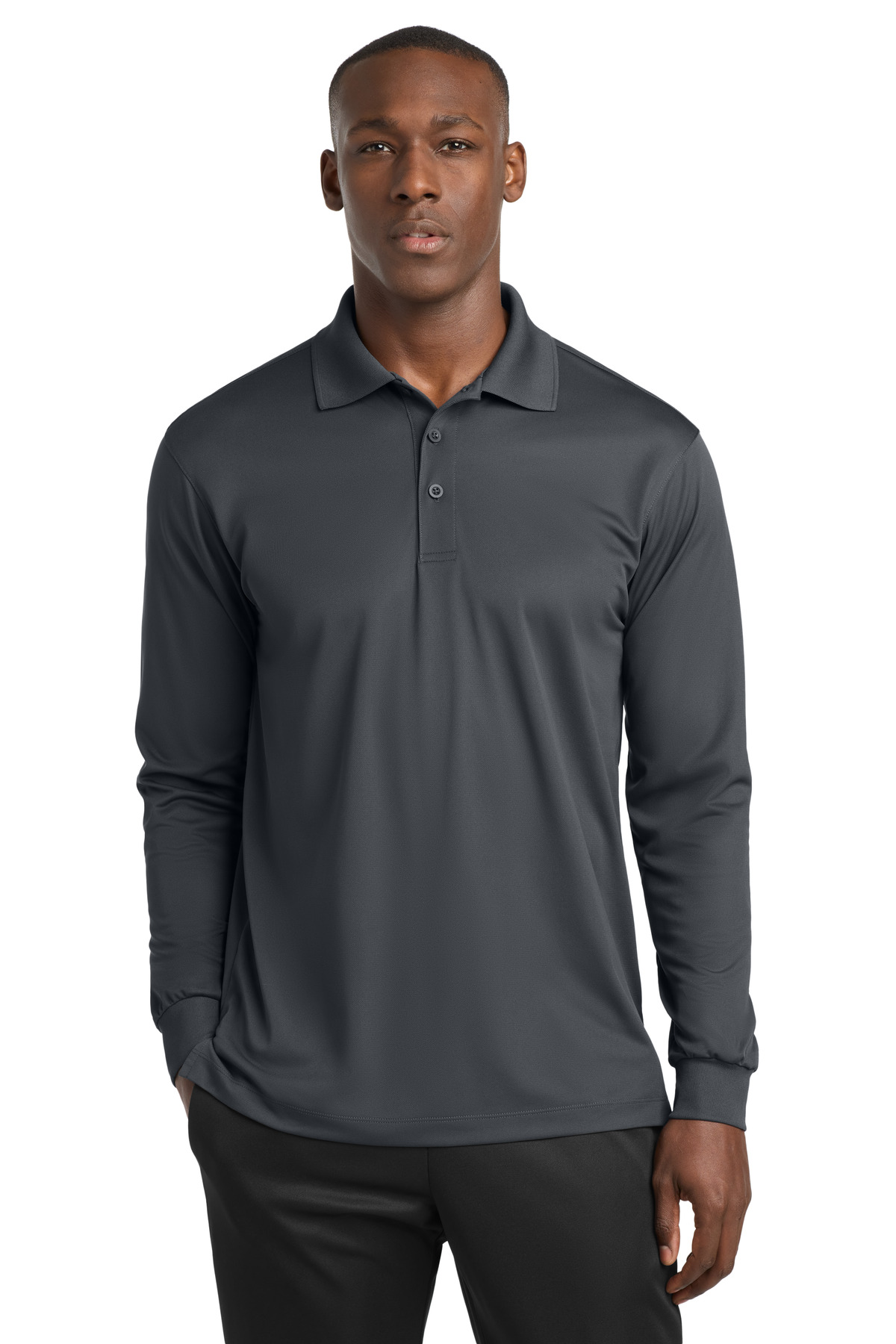 Sport-Tek Long Sleeve Micropique Sport-Wick Polo. ST657 55