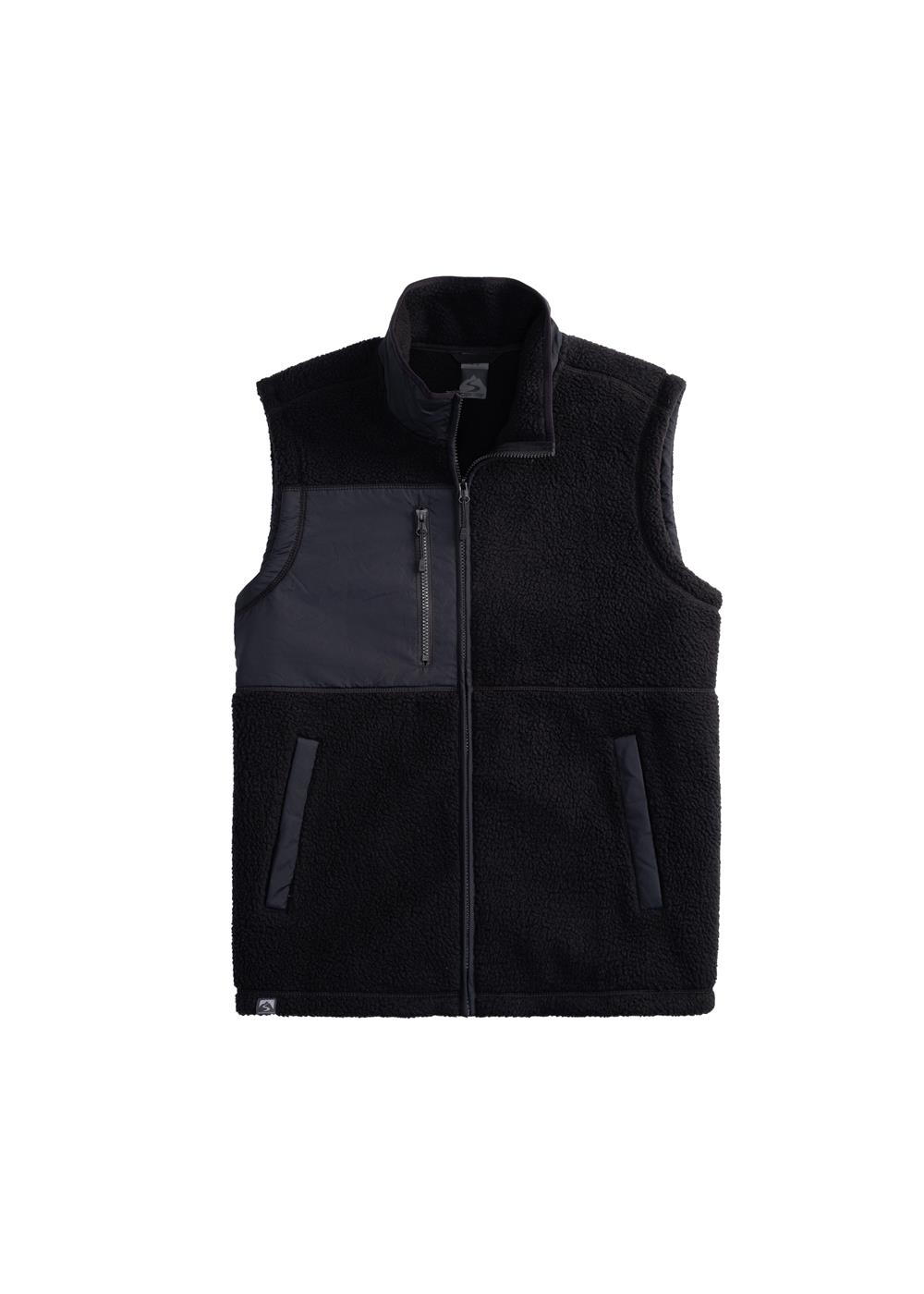 Storm Creek Men's Warm Up Colorblock Sherpa Fleece Vest