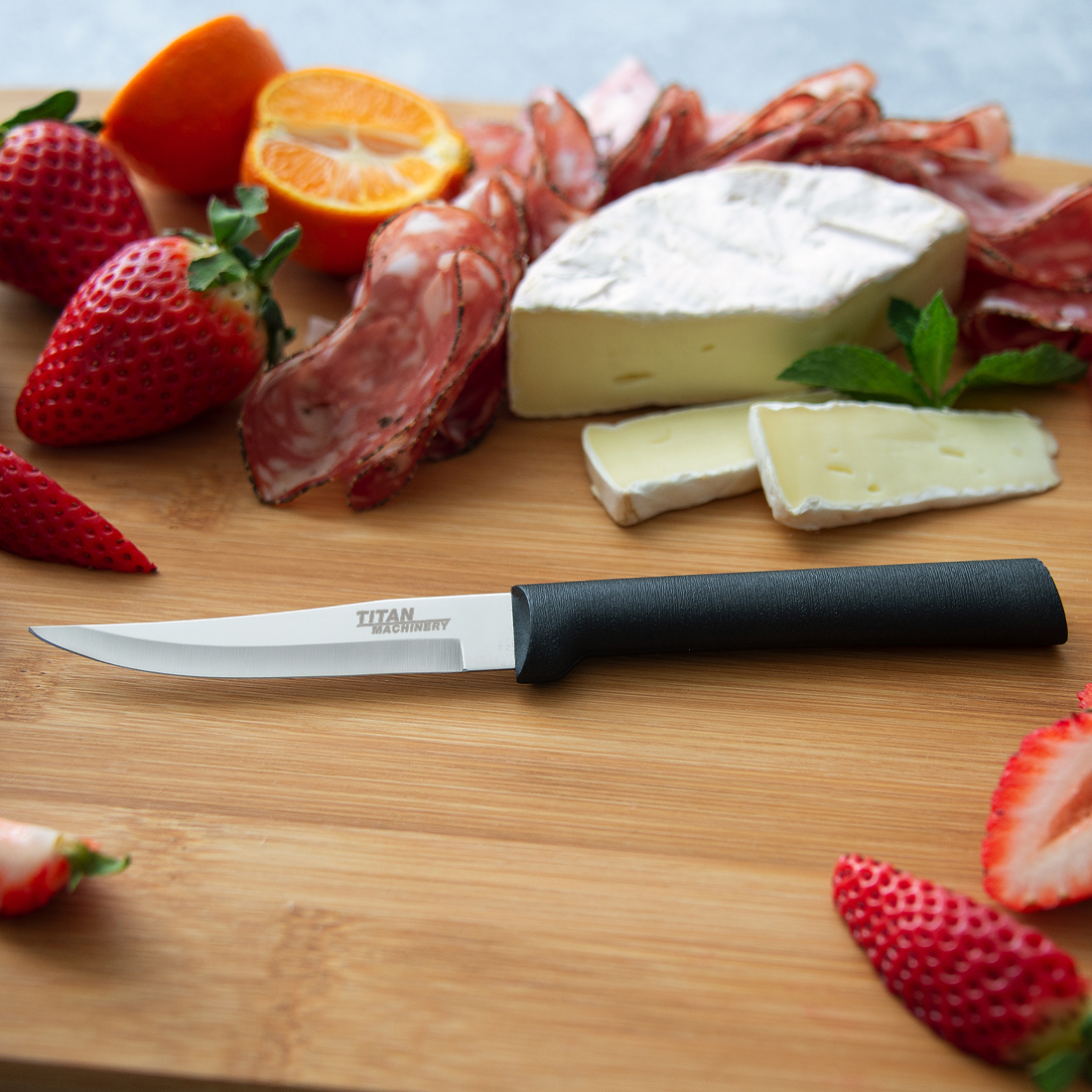Heavy Duty Paring Knife w/Black Handle 3