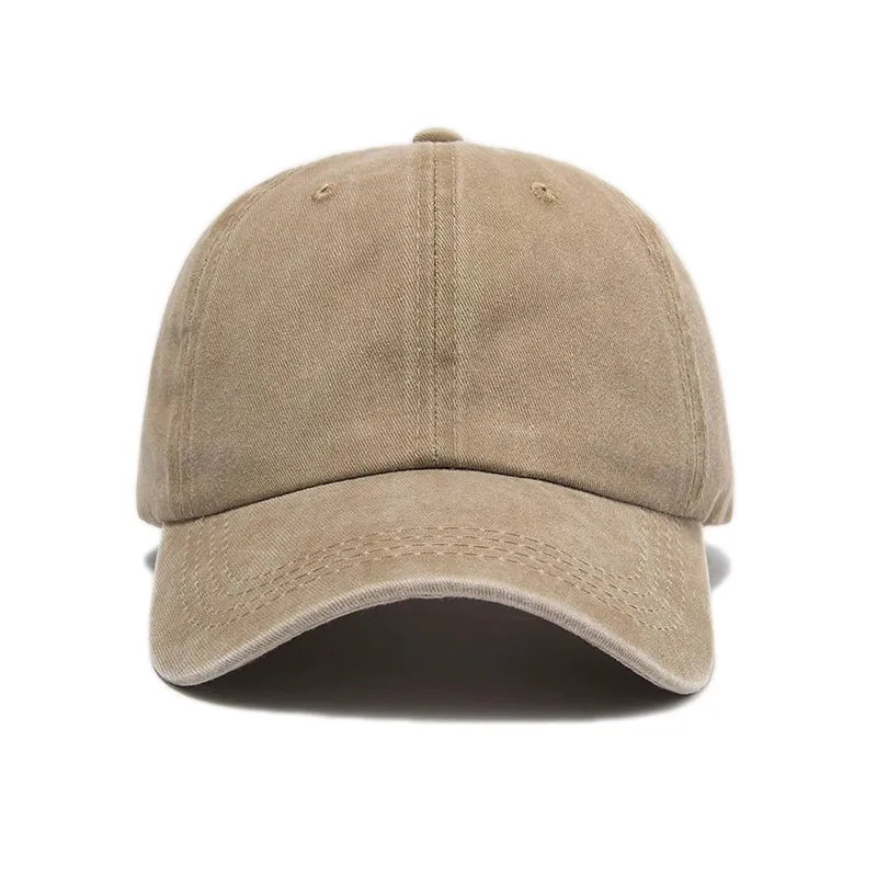 MOQ10 Vintage Cotton Washed Adjustable Baseball Caps 6