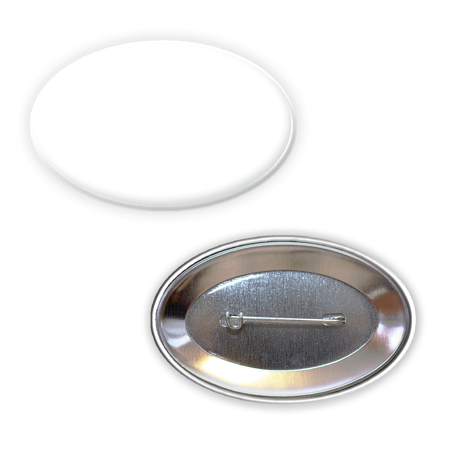 Oval Button w/ Pin 2