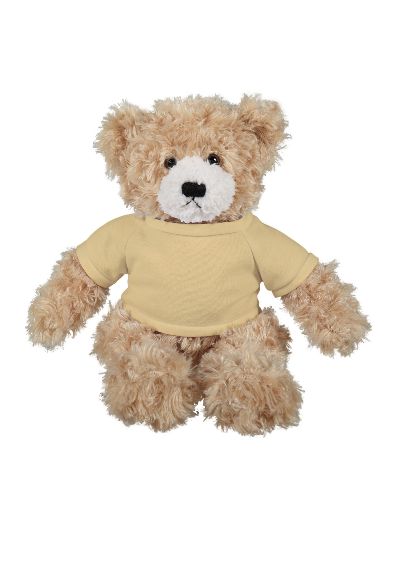 soft plush Beige Brandon Bear  with t-shirt 10