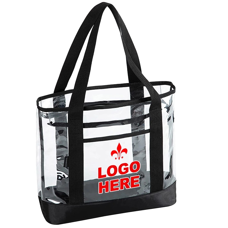 Clear Tote Bag with Zipper 2