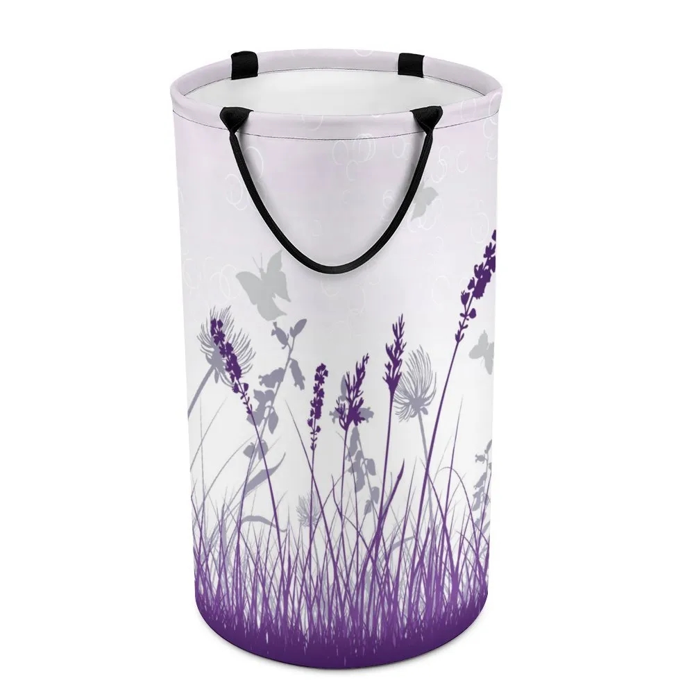 Foldable Polyester Laundry Hamper with Handles 7