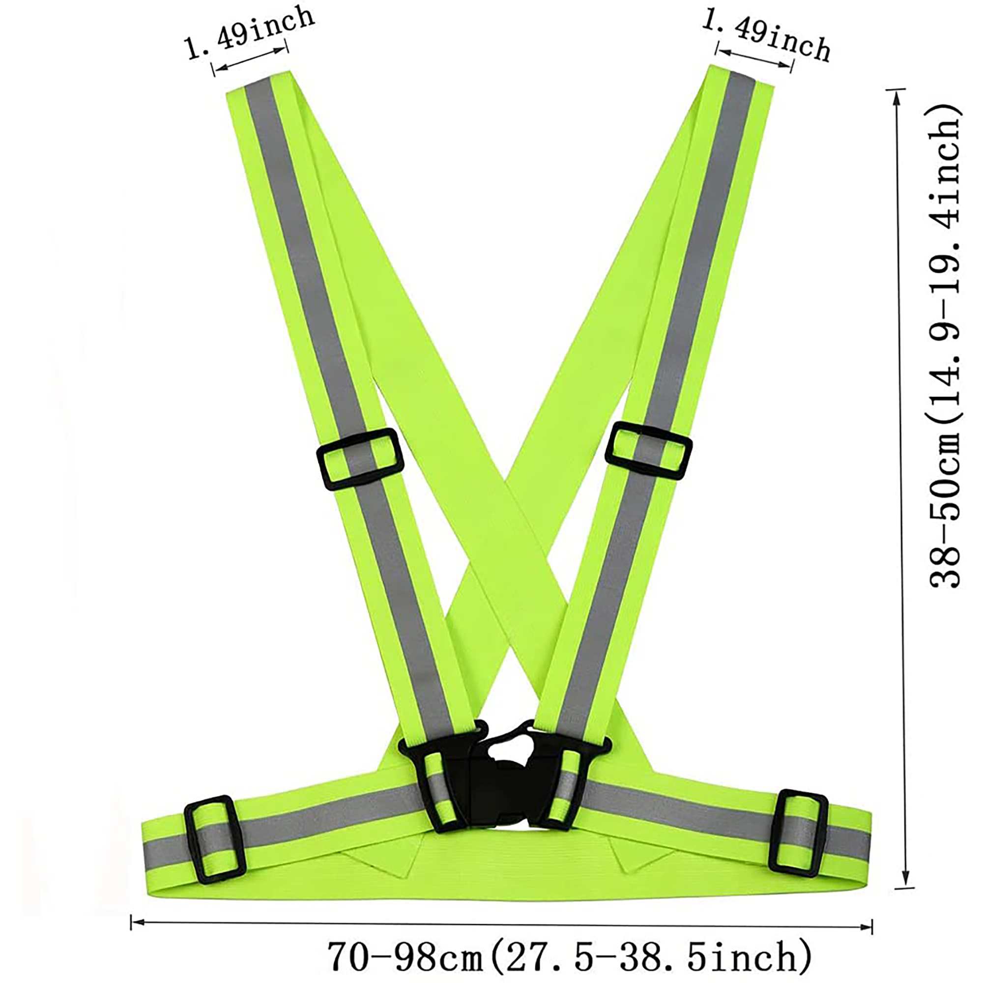 Adjustable High-Visibility Reflective Safety Vest 5