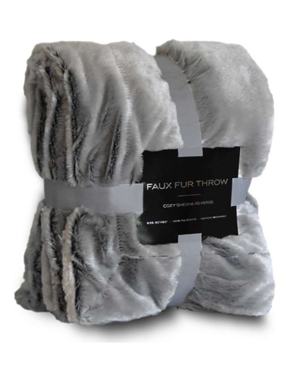 Faux Fur Throw Blanket - 8730 3