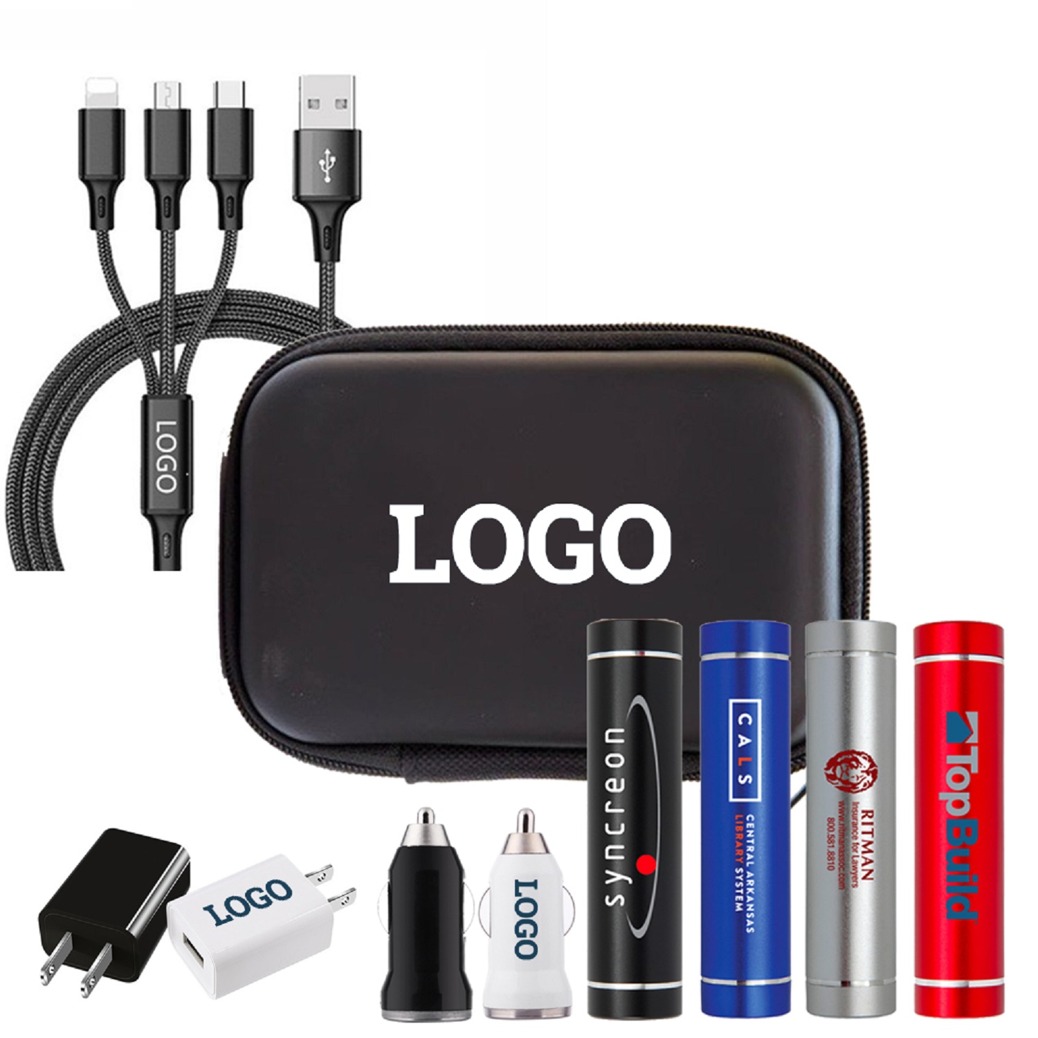 4-in-1 Power Bank Travel Charging Set 1