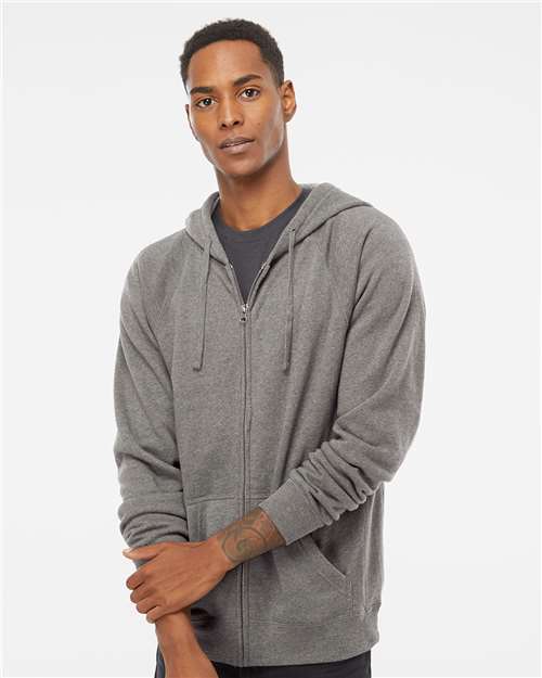 Unisex Special Blend Raglan Full-Zip Hooded Sweatshirt - PRM33SBZ 24