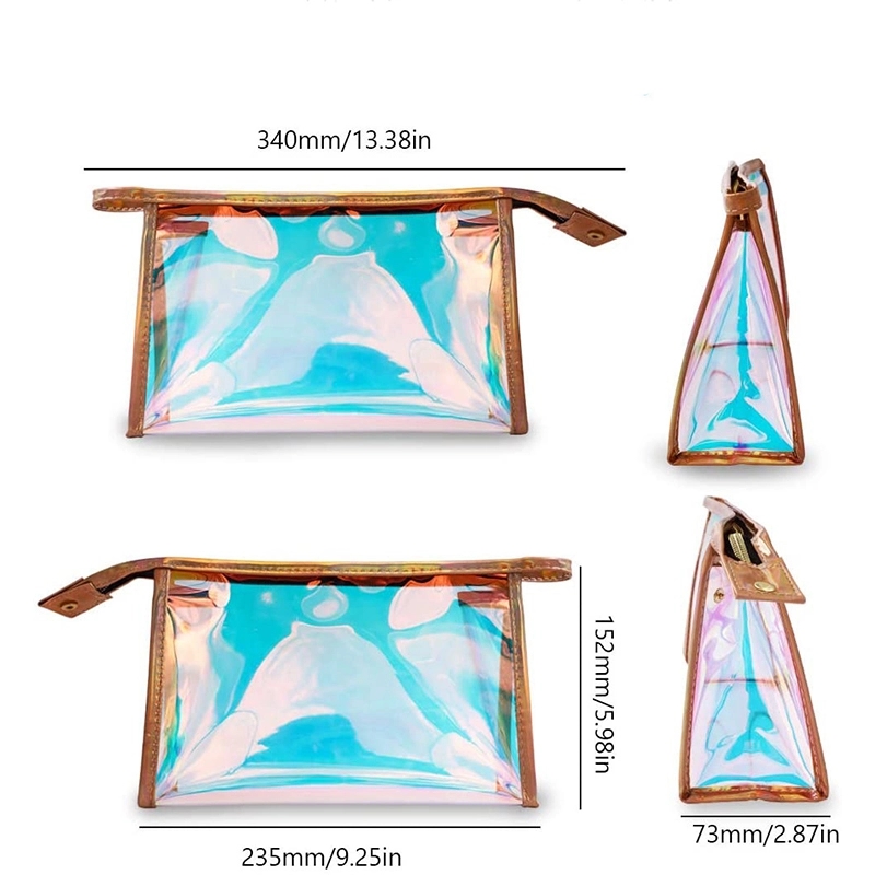 Laser Transparent Makeup Holographic cosmetic bag 1