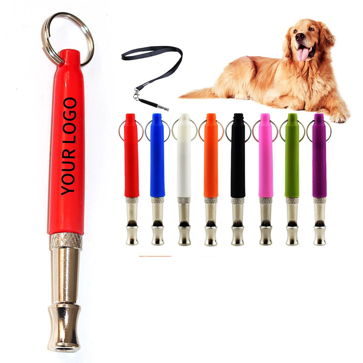 Stainless Chrome Coated Dog Training Whistle 11