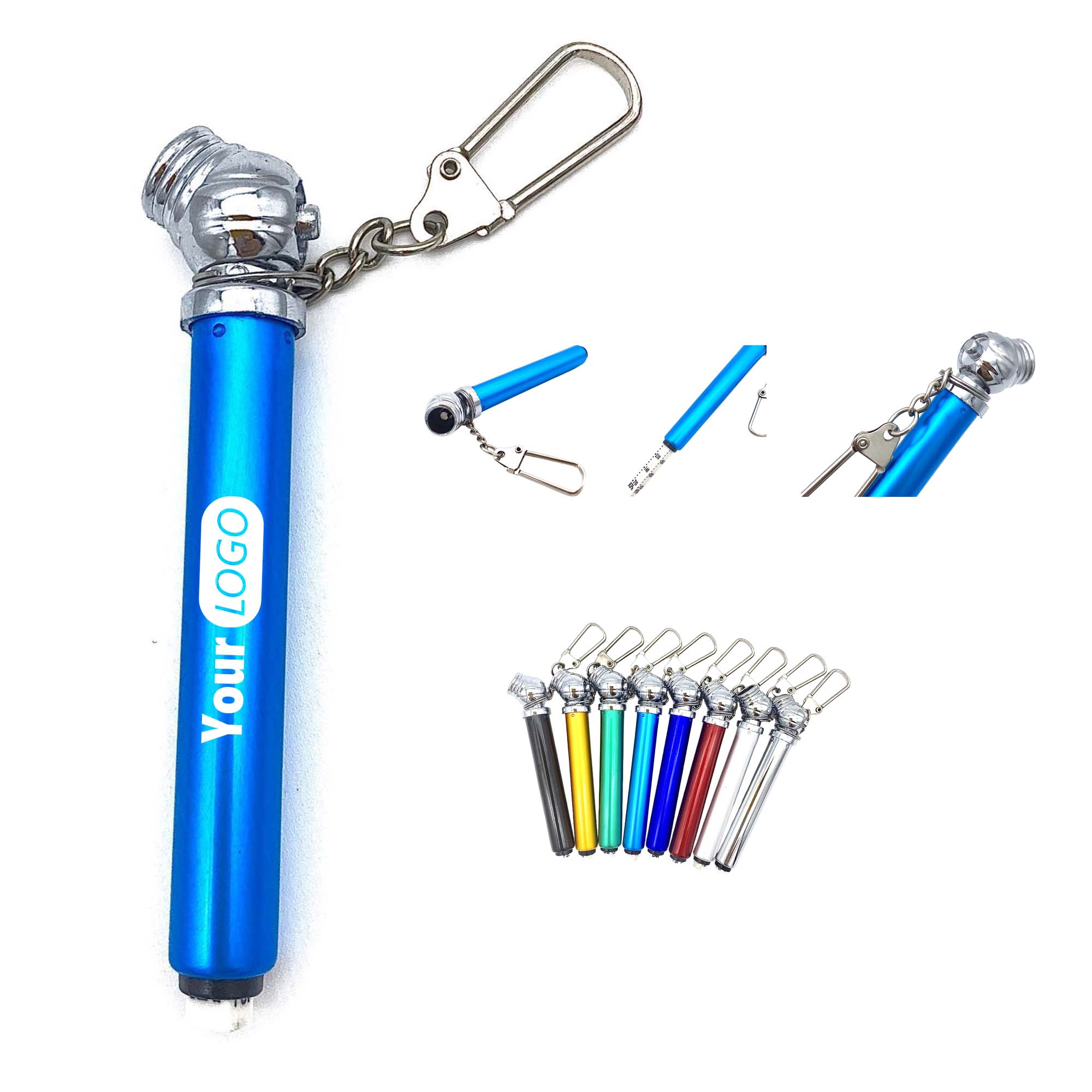Mini Aluminum Tire Gauge with Keychain 4
