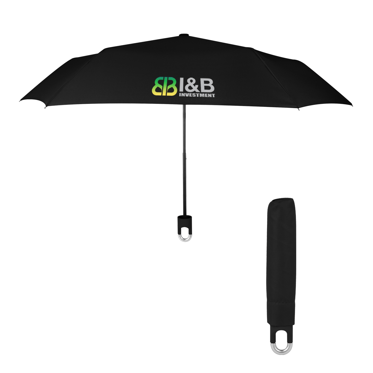 38" Arc Clipper Compact Telescopic Umbrella 5