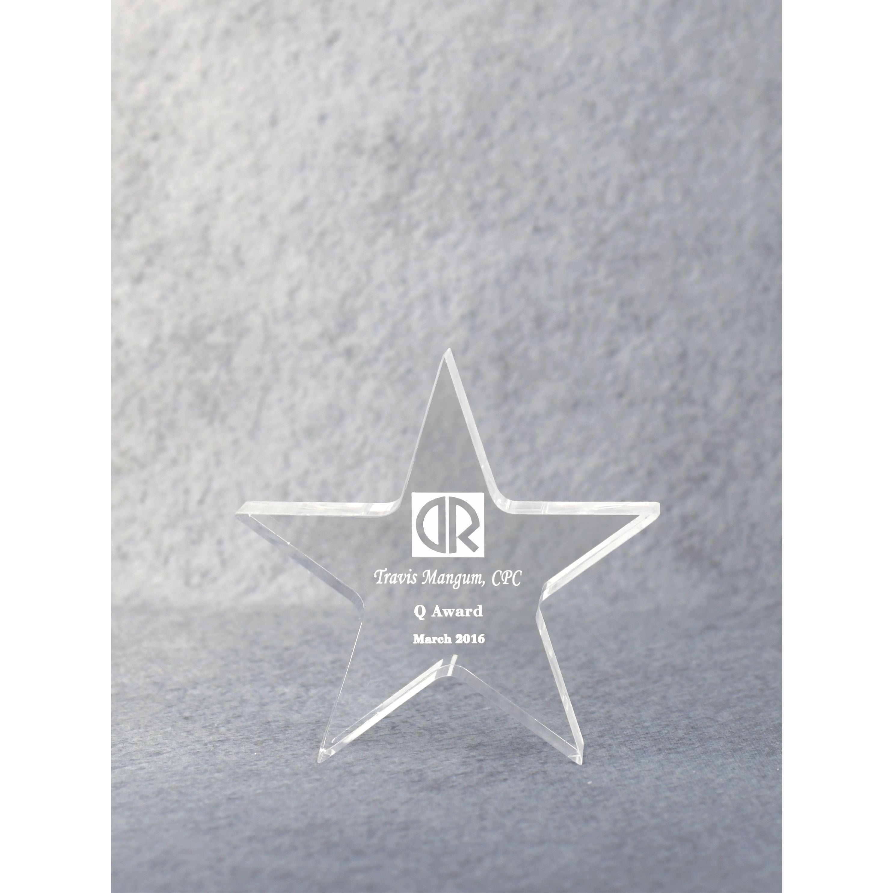 Acrylic Star Performer Paperweight 2