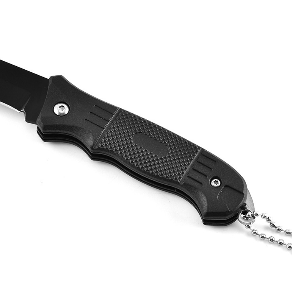 Stainless Steel Folding Pocket Knife with Key Chain 1