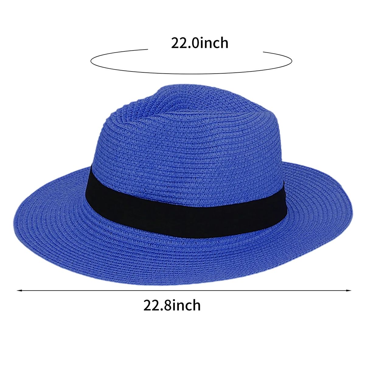 Stylish Woven Straw Hat with Wide Brim for Outdoor Use 24