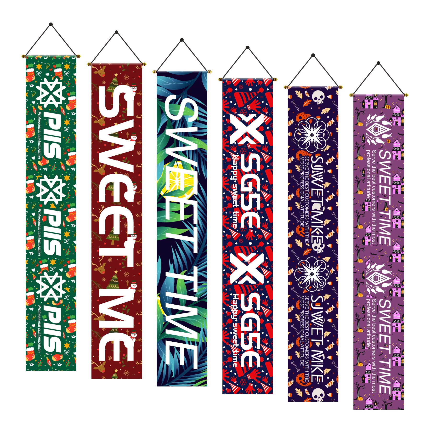 Custom Decorated Couplet Banner For Festive 2