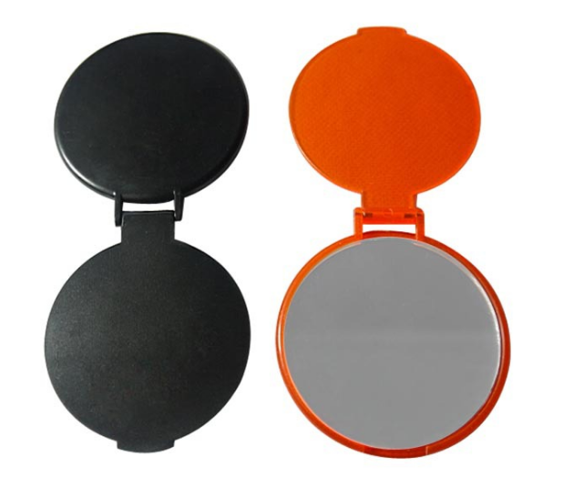 Circular Folding Cosmetic Mirror, promotional household item with logo imprint 2