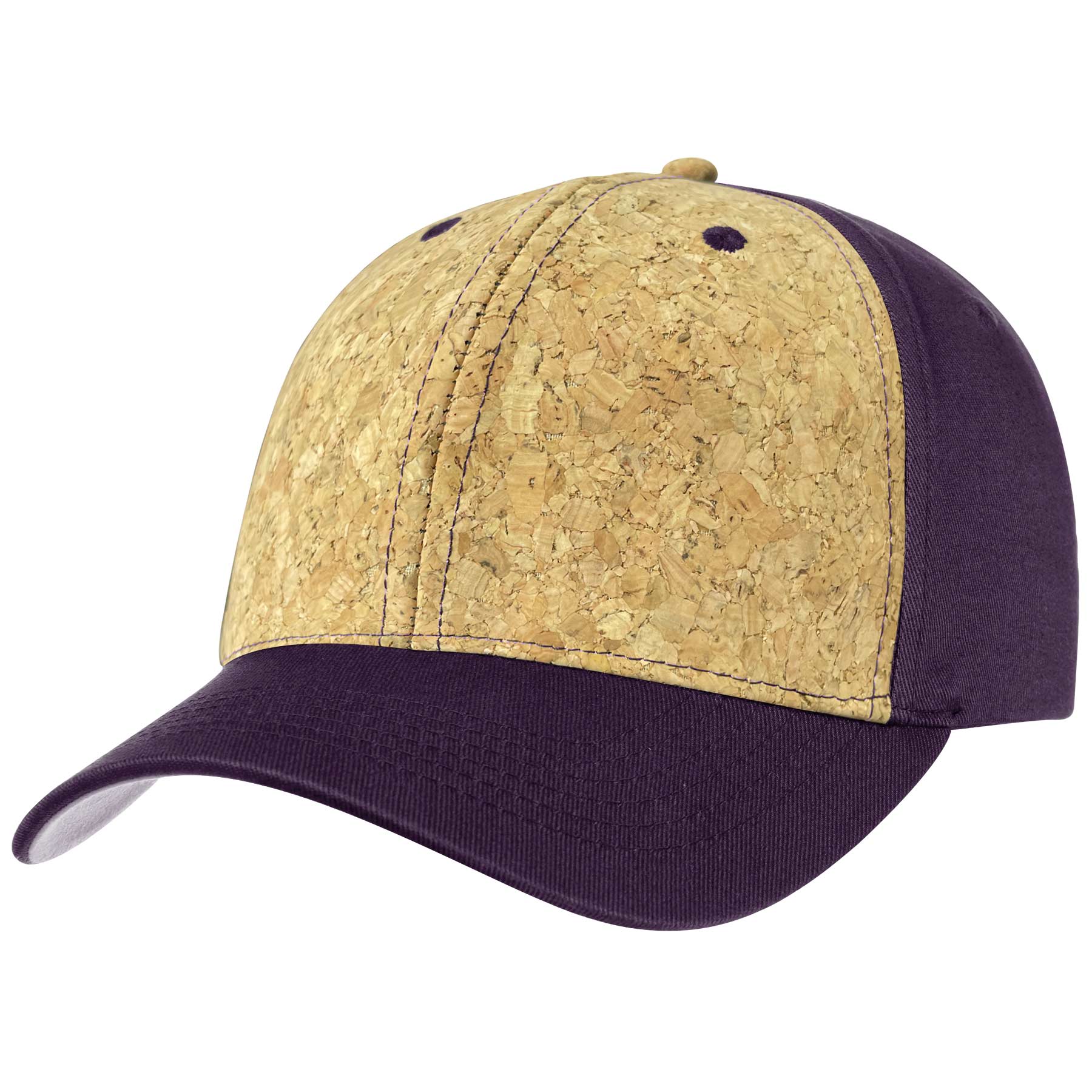 Two Tone 6 Panel Cork Trucker Baseball Cap 7