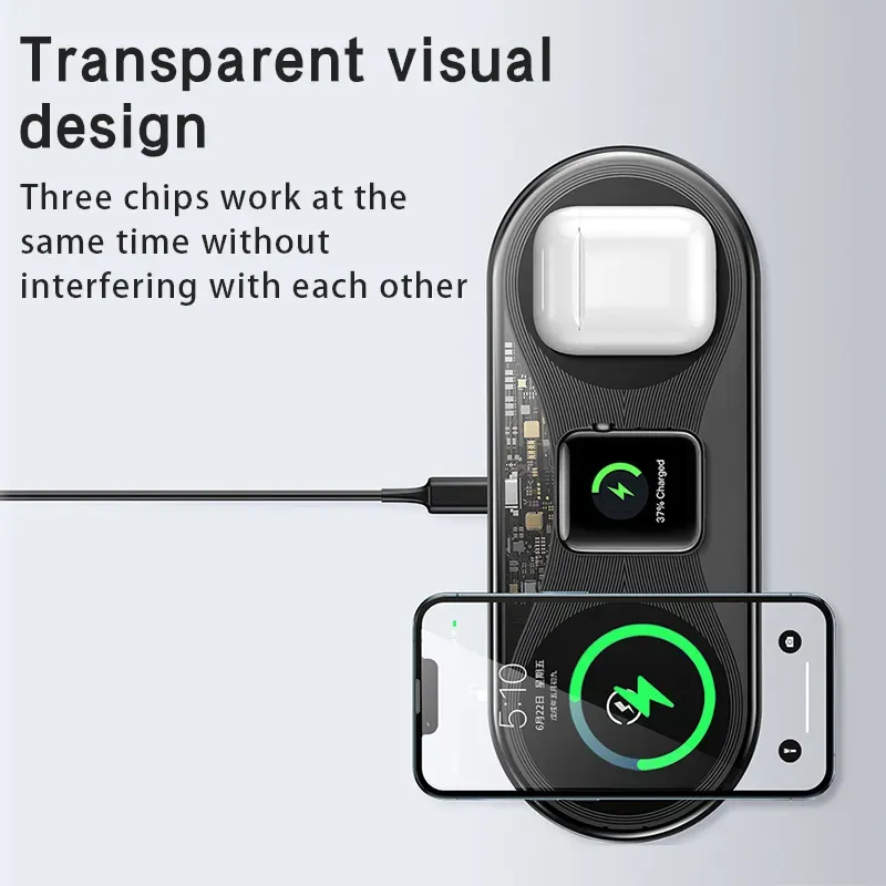 3-in-1 15Watt Wireless Charging Station 2