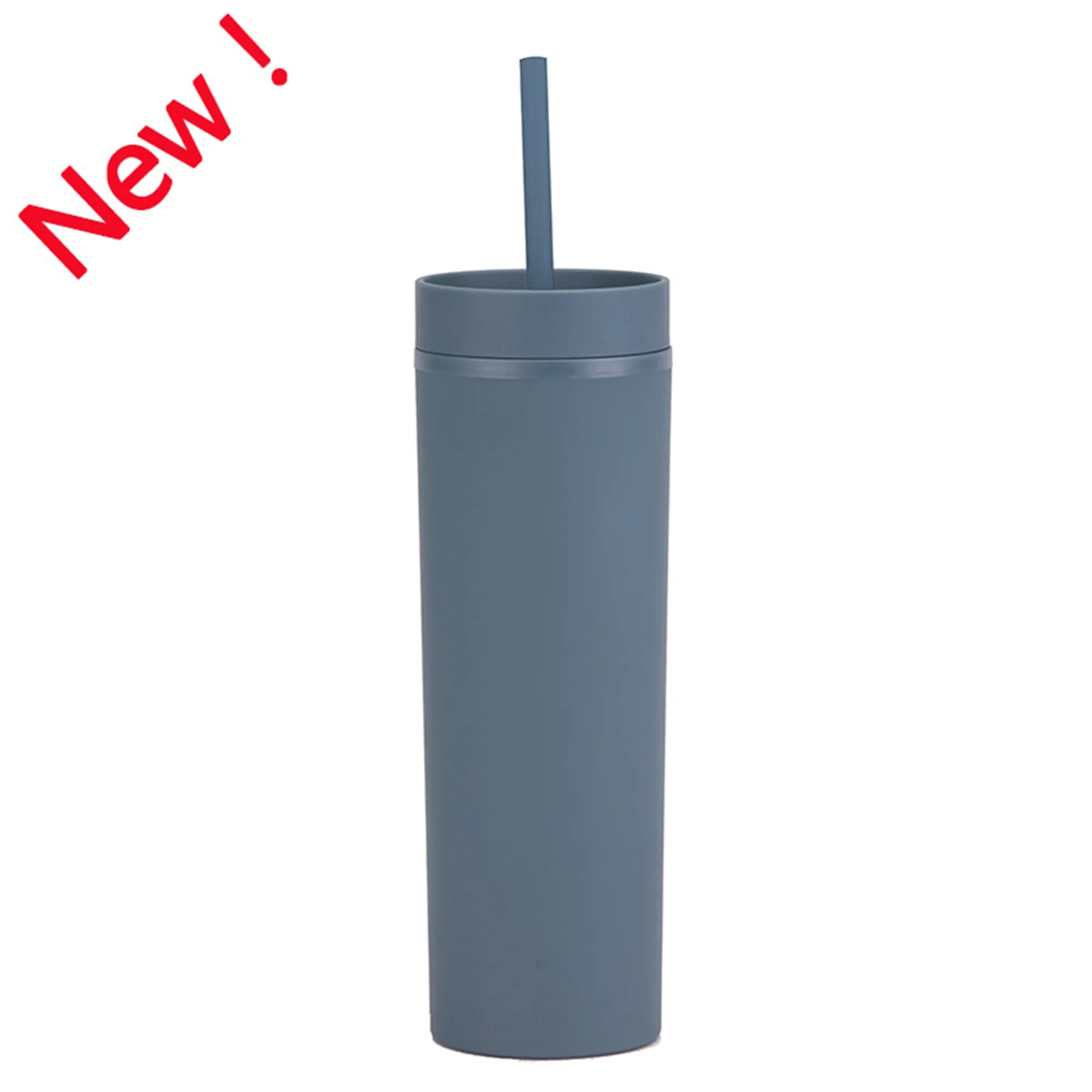 BPA Free Matte 16oz Double Wall Acrylic Plastic Tumbler 2