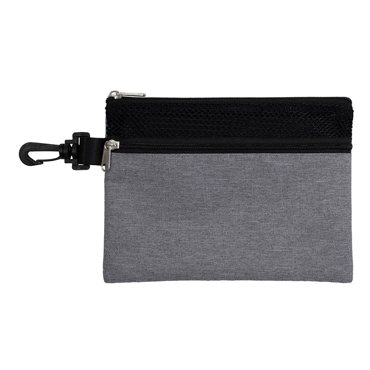 7" W x 5" H "SANTORINI" Mesh Zipper Pouch 14